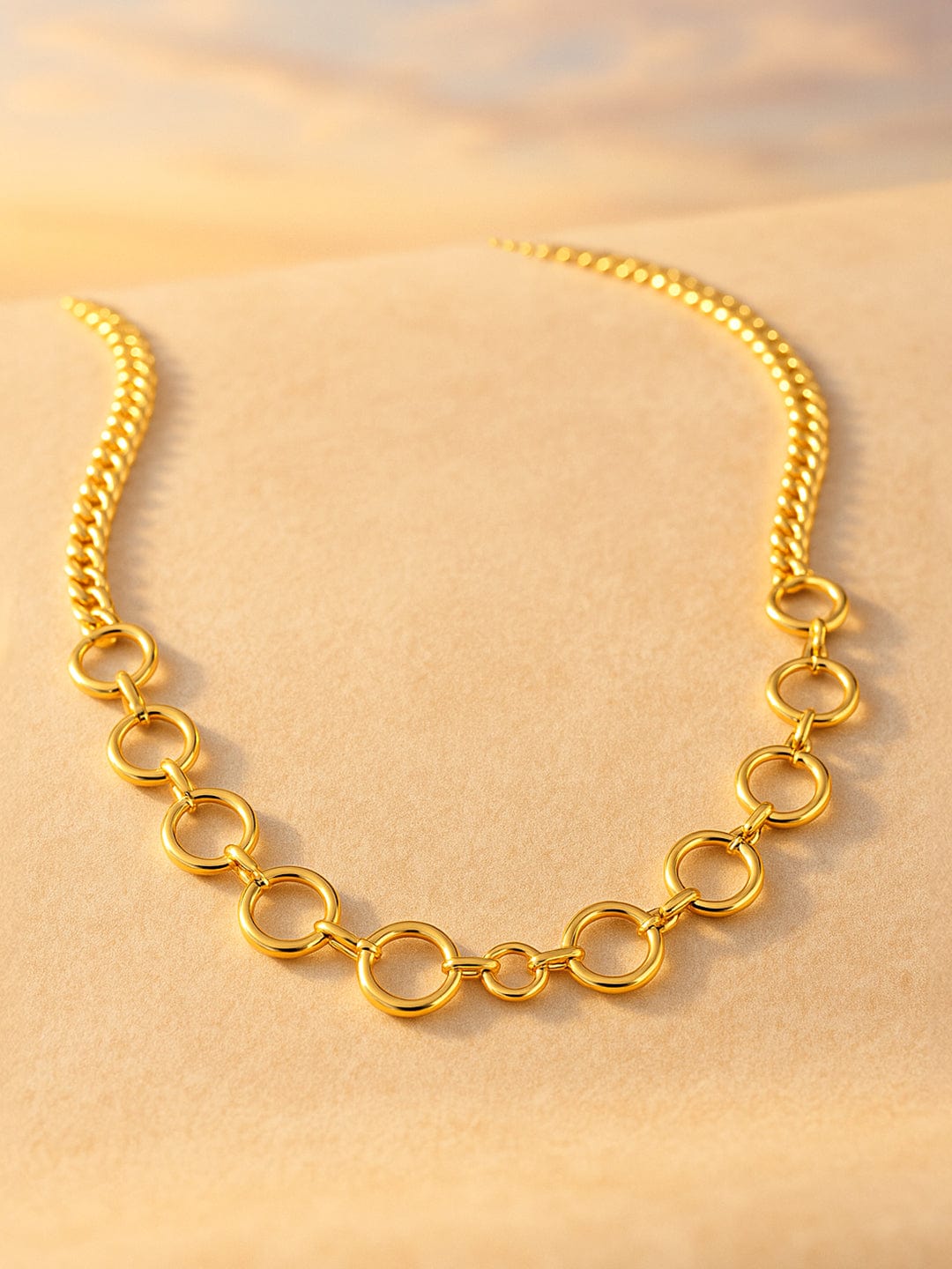 Gold Chain Necklace 18k Gold Plated Necklace Price Buy Cuban Chain - Main Image