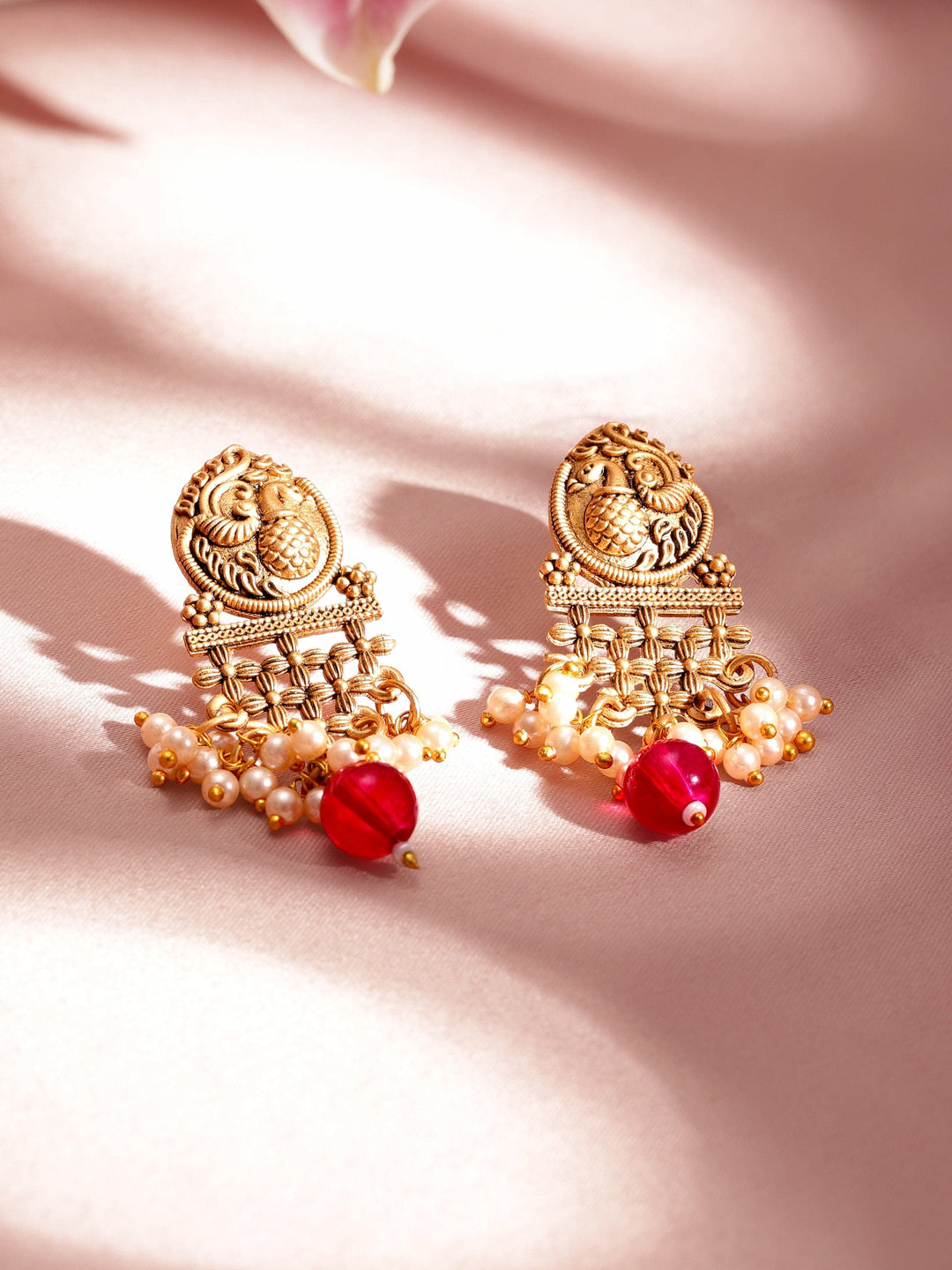 Rubans 22K Gold-Plated Kundan Studded Jewellery Set Jewellery Set