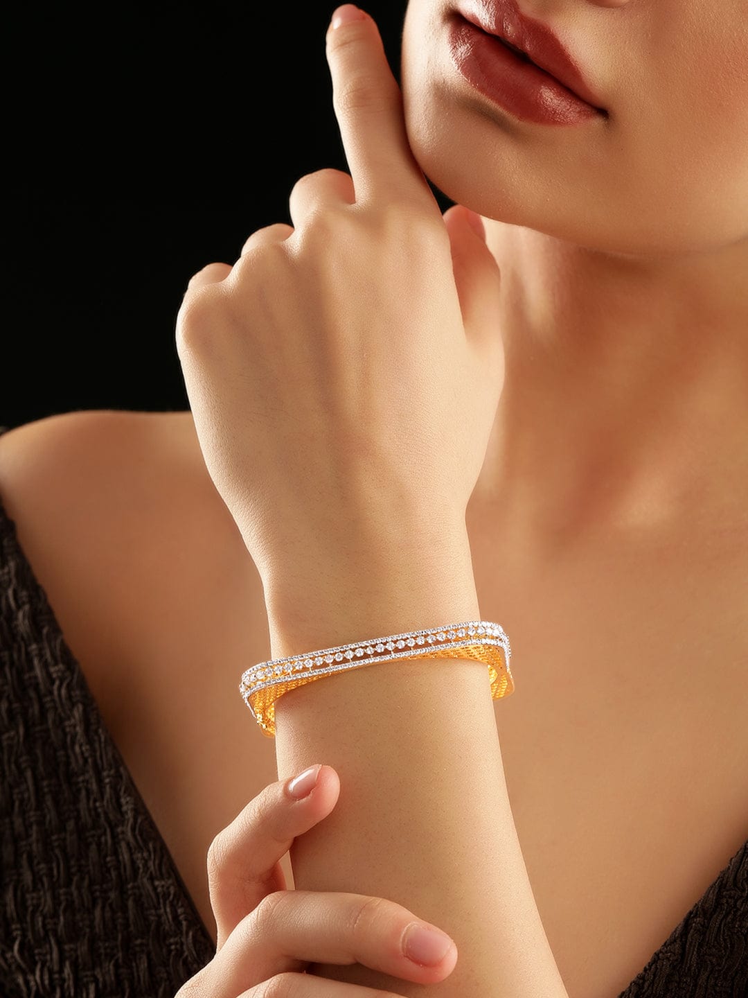 22k Gold Wedding Bracelet Gold Solid 22K Gold Bracelet For Women