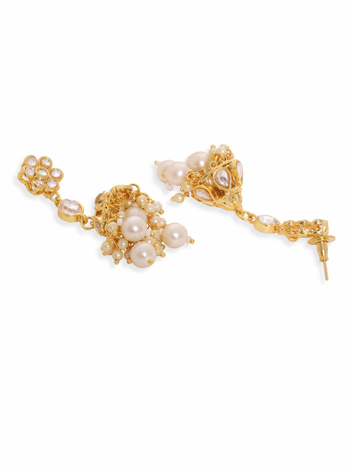 Rubans Divine Radiance 22K Gold Plated Kundan pearl beaded Choker jewelry Set Jewellery Sets
