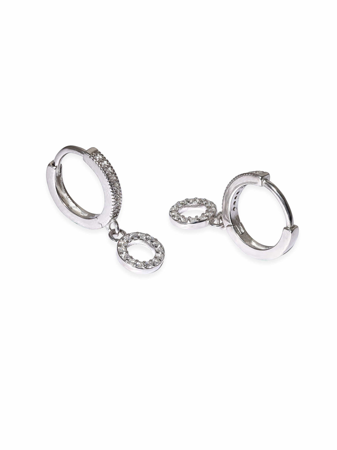 Rubans Silver Sterling Silver Tempest Hoop Earrings Earrings