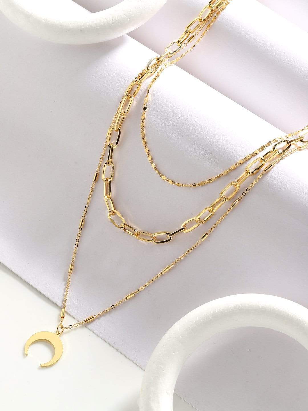 Buy online Gold Plated Chain Necklace from fashion jewellery for
