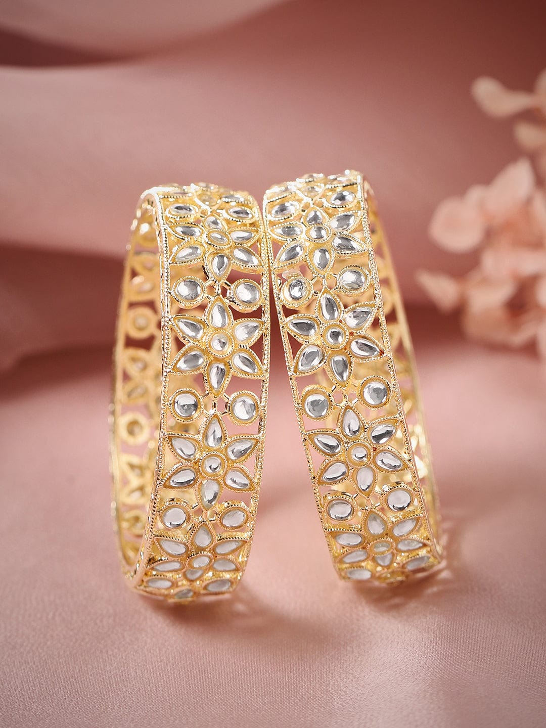 Gold bangles set of on sale 2