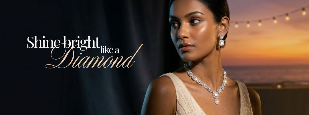 American Diamond Jewellery Set