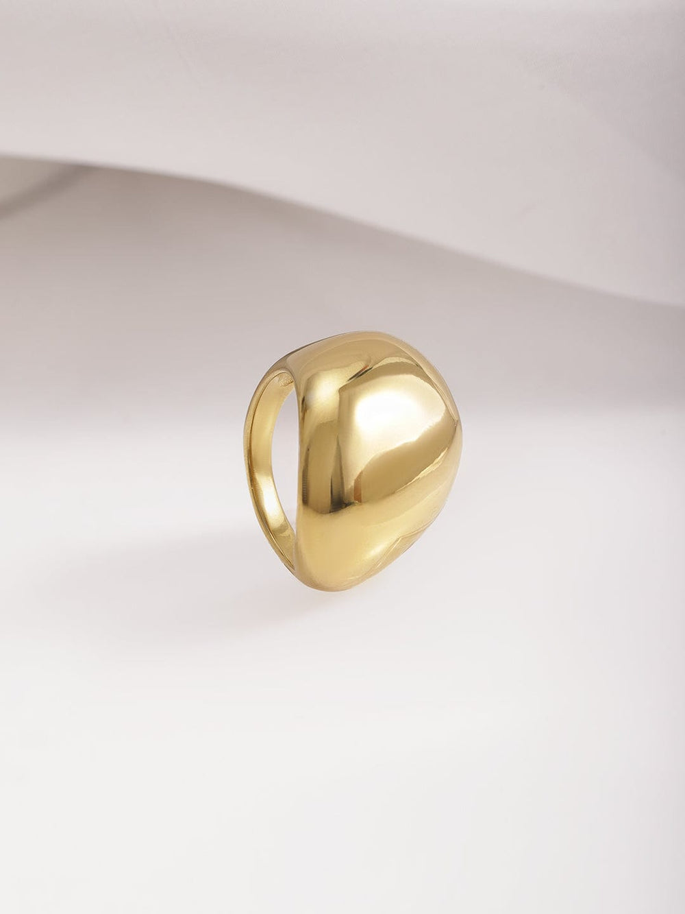 18 KT Gold-Plated Stainles Steel Waterproof Ring Ring