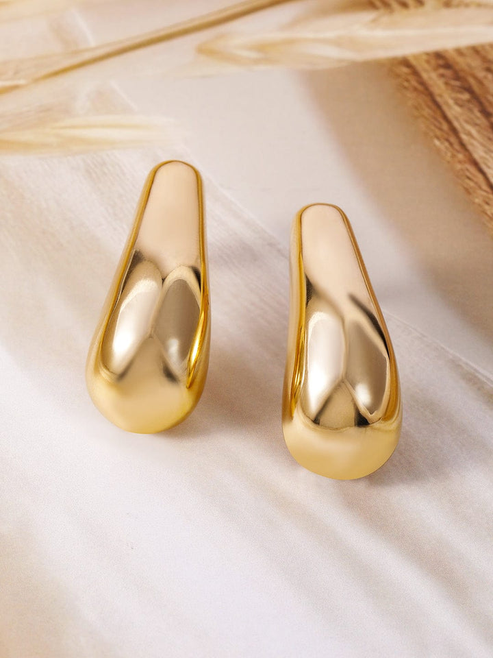 18K Gold Plated Copper Statement Stud Earrings Stud Earrings