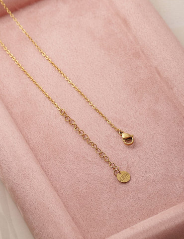 18K Gold-Plated Stainless Steel Tarnish-Free Waterproof Clover Pendant Necklace Necklace & Chains