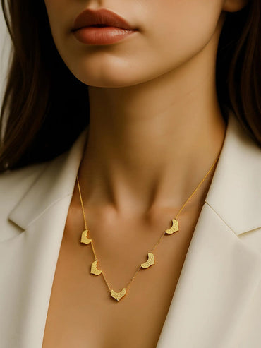 18K Gold Plated Stainless Steel Tarnish-Free Waterproof Statement Necklace and Chains Chain & Necklace