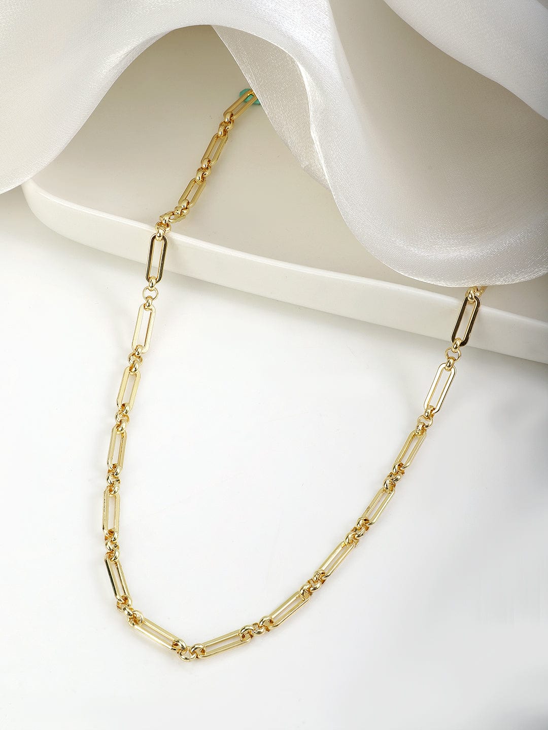 18K Gold Plated Stainless Steel Waterproof Link Chain Necklace Necklace & Chains