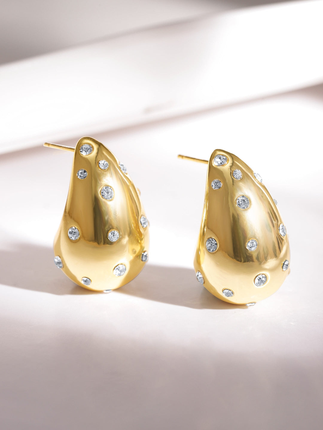 18k Gold plated Tarnish free water proof Fantasy fame  Hoop Earrings Earrings