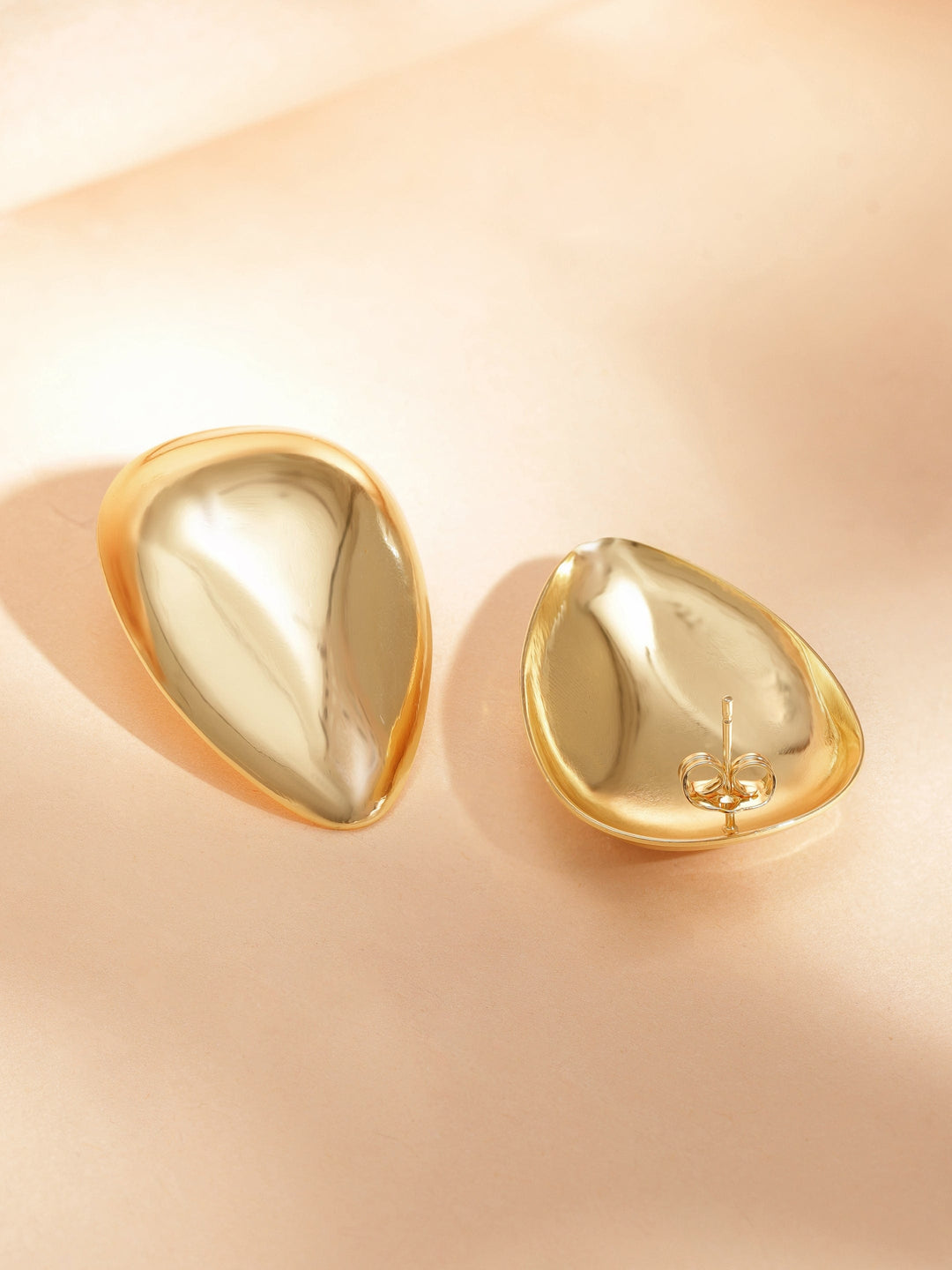 18k gold plated Tarnish Free water proof Grace ful Droplets Studed Earrings Earrings