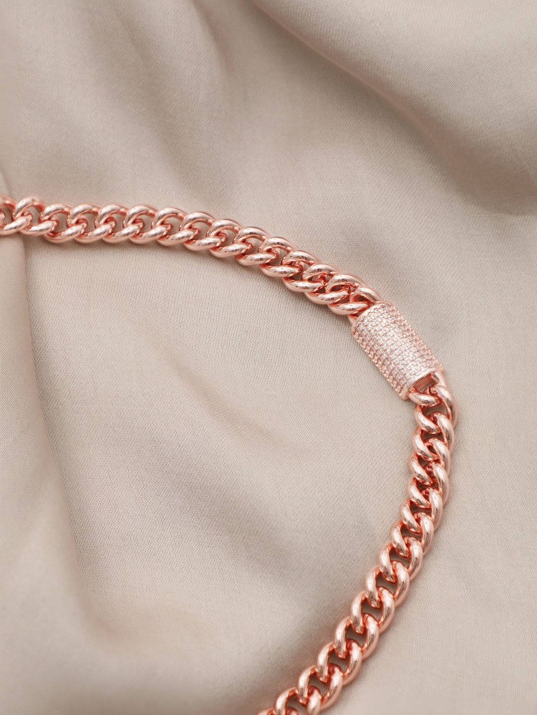 18k Gold Rose Gold Mens Necklace Chain 18k Rose Mens Rose Gold