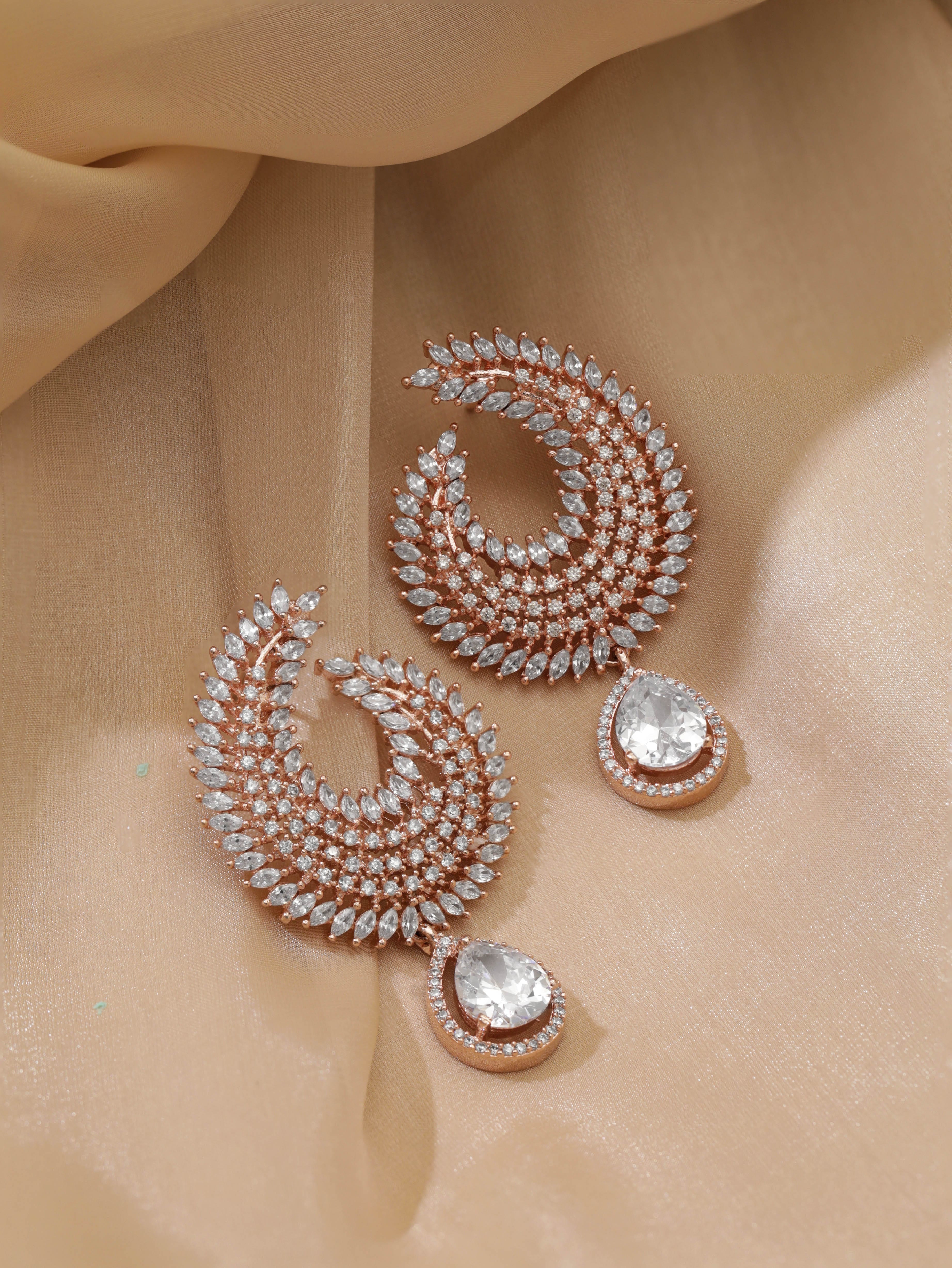 Simon G. 18K Rose Gold Multi-Layer Diamond Earrings | Ben Garelick |  Jewelry appraisal, Diamond jewelry, Diamond earrings