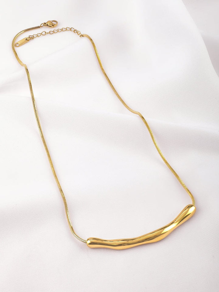 18KT Gold Plated Stainless Steel Tarnish-Free Waterproof Demi-Fine Pendant Necklace Chain & Necklace