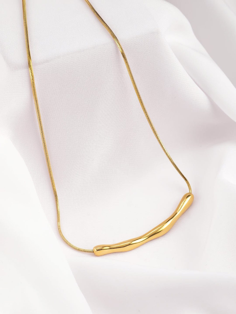 18KT Gold Plated Stainless Steel Tarnish-Free Waterproof Demi-Fine Pendant Necklace Chain & Necklace