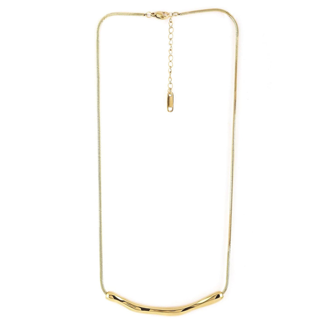 18KT Gold Plated Stainless Steel Tarnish-Free Waterproof Demi-Fine Pendant Necklace Chain & Necklace