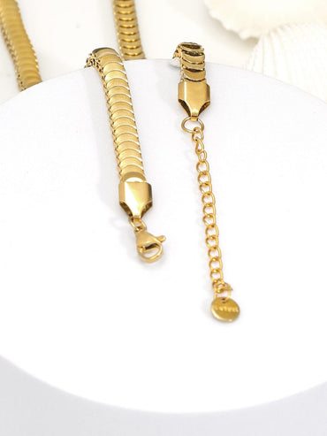 18KT Gold Plated Stainless Steel Tarnish-Free Waterproof Evil Eye Charm Necklace Necklace and Chains