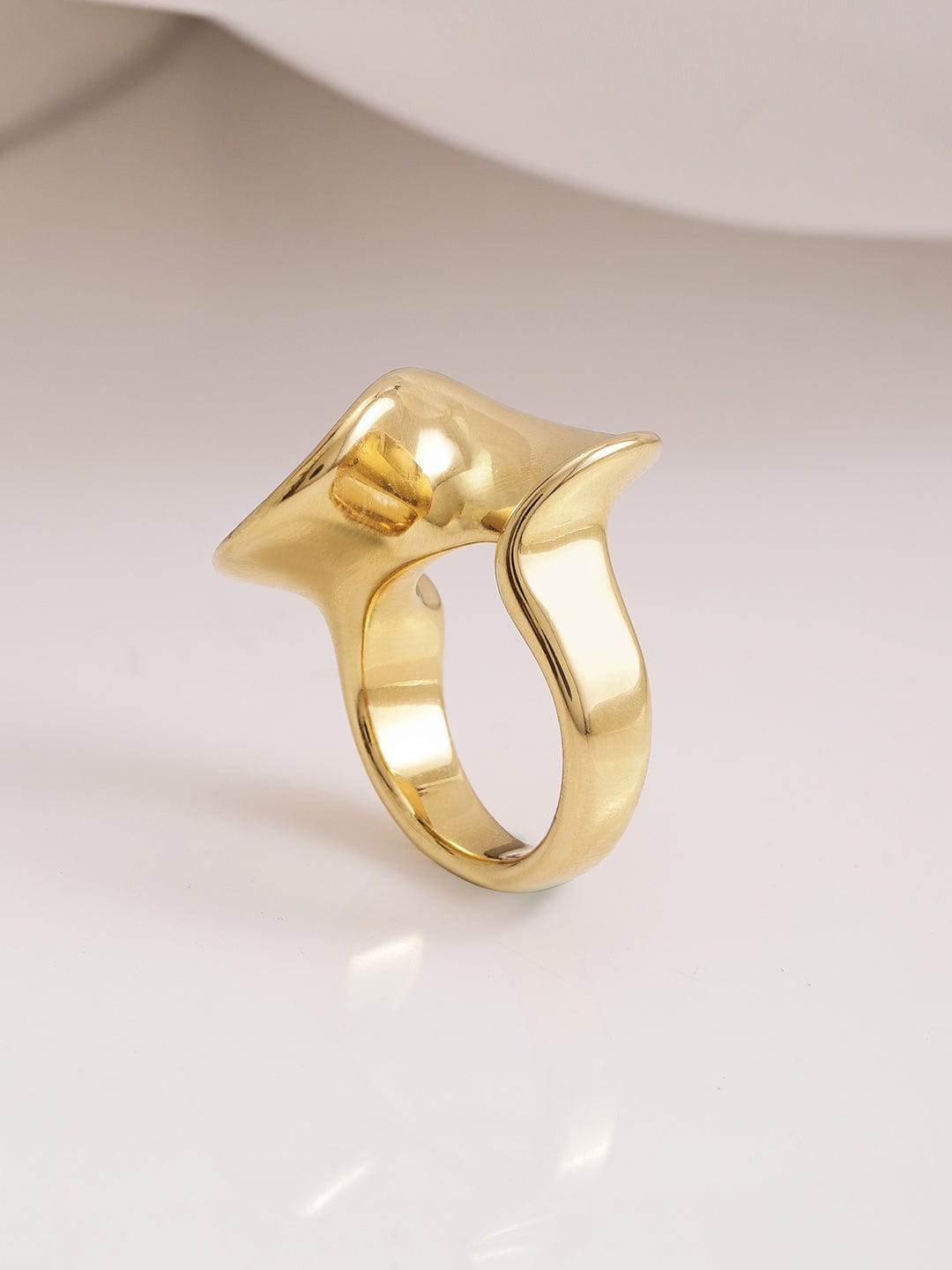 18KT Gold-Plated Waterproof Demi-Fine Finger Ring Ring