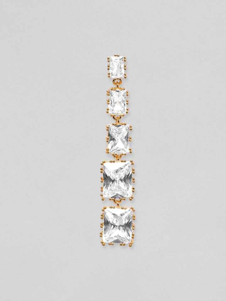 22K Gold plated Korean Crystals Statement dangle Earrings Earrings