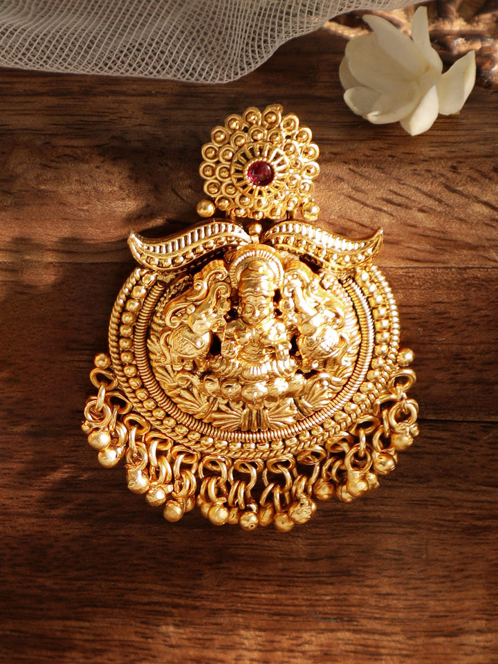 22k Gold-Plated Temple Chandbali Earrings in Timeless Elegance Bangles & Bracelets