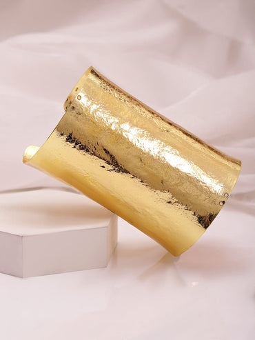 22KT Gold Plated Luxury Brass Cuff Bracelet Bracelet