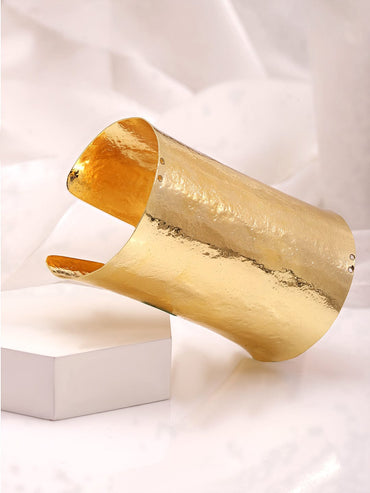 22KT Gold Plated Luxury Brass Cuff Bracelet Bracelet