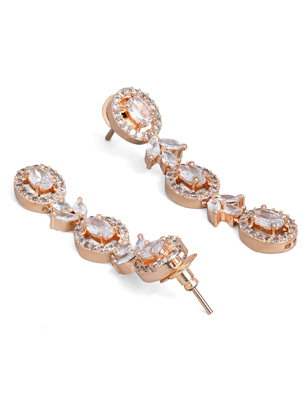 Rubans Silver-Toned Circular Oxidized Traditional Self Engraved Studs Earrings