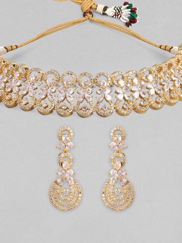 American Diamond Zirconia Choker Set