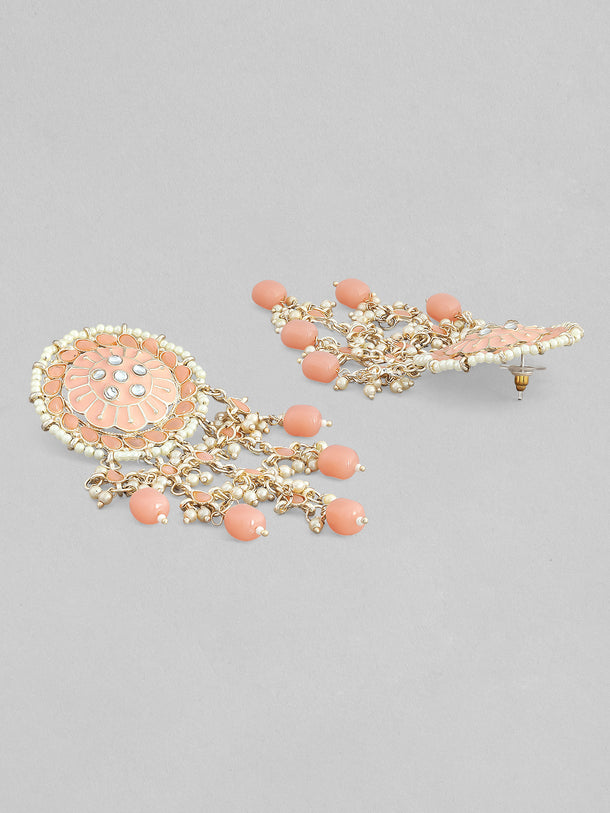 Peach Dawn Dangler Earrings
