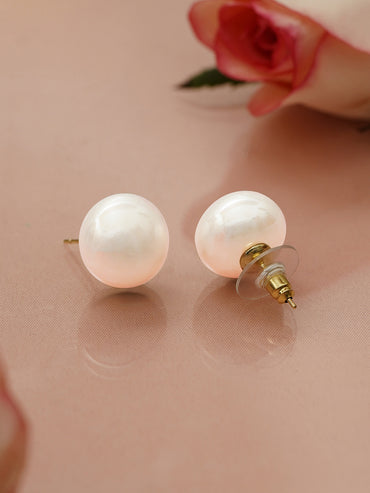 Classic Radiance White Pearl Studs