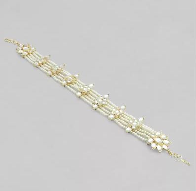 Rubans Gold Plated Ethnic Kundan Mathapatti With Beautiful Design.