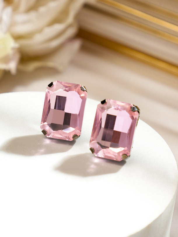 Pink Crystal Necklace Set