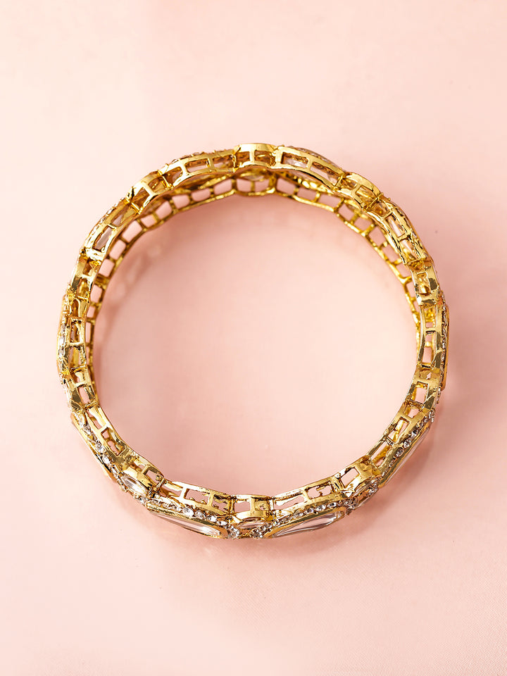 Ivory Affair Designer Kundan Bangles