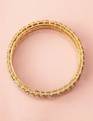 Golden Grace in Ivory Dream Bangles