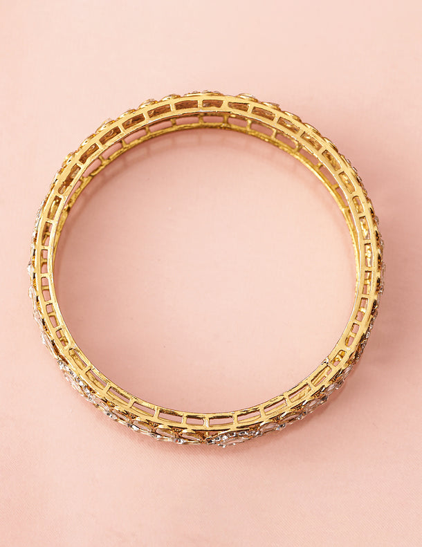 Golden Grace in Ivory Dream Bangles