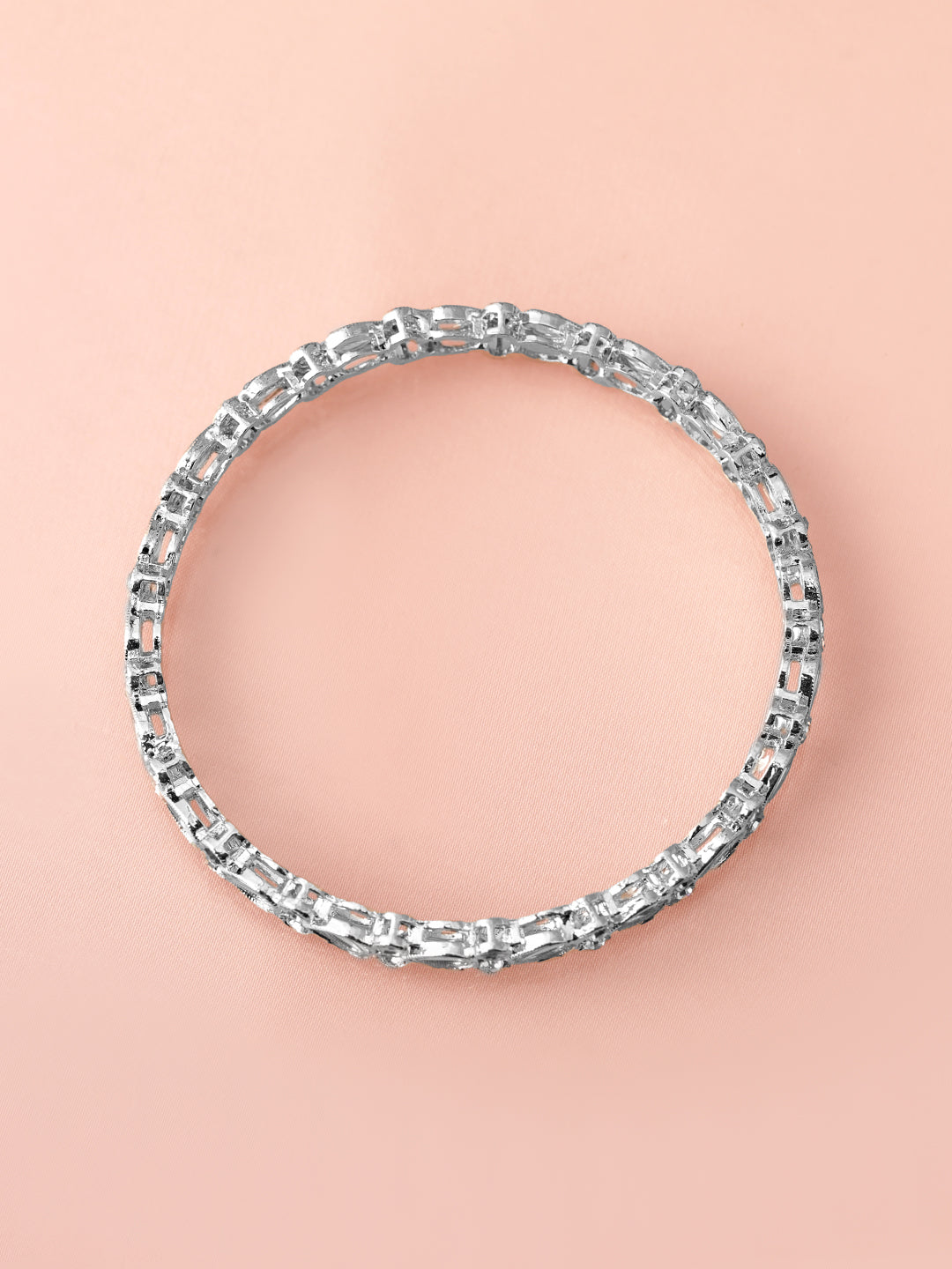 White Radiance Kundan Bangles