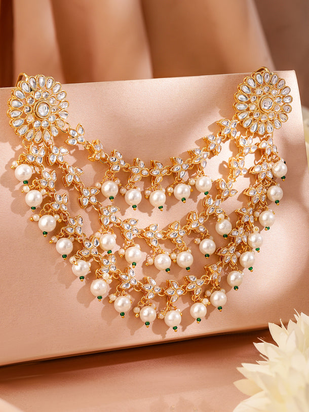 Captivating Tradition Kundan Hair Brooch