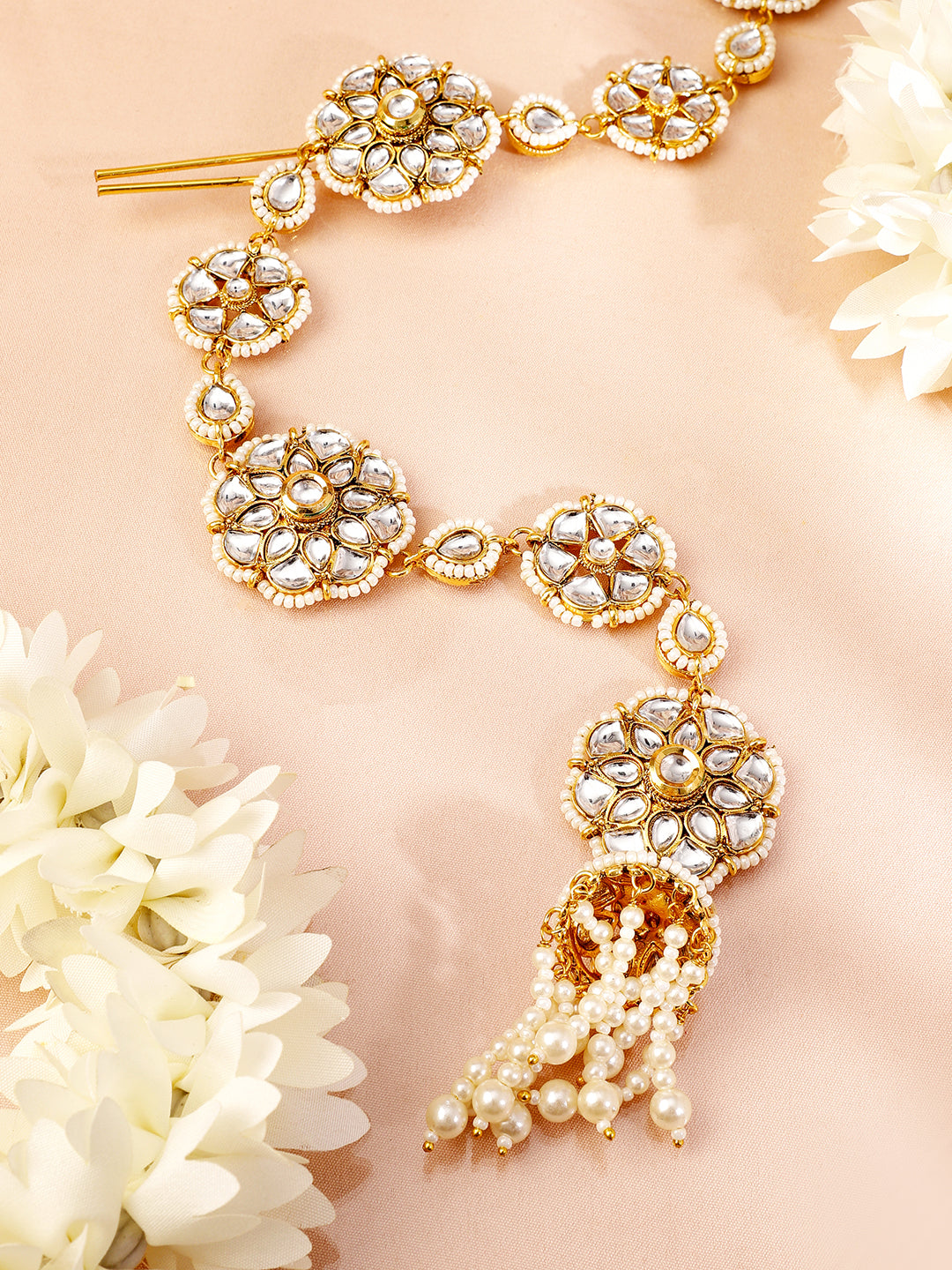 Whisper of White Radiance Braid Brooch