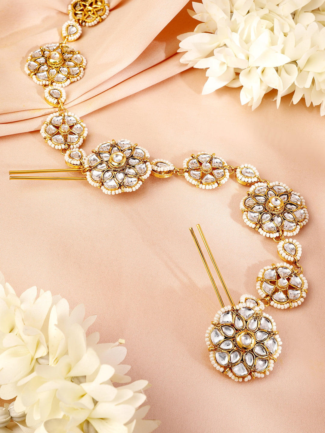 Whisper of White Radiance Braid Brooch