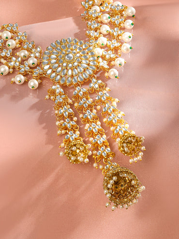 Luminous Kundan Hair Brooch