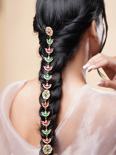 Royal Hues Festive Hair Brooch