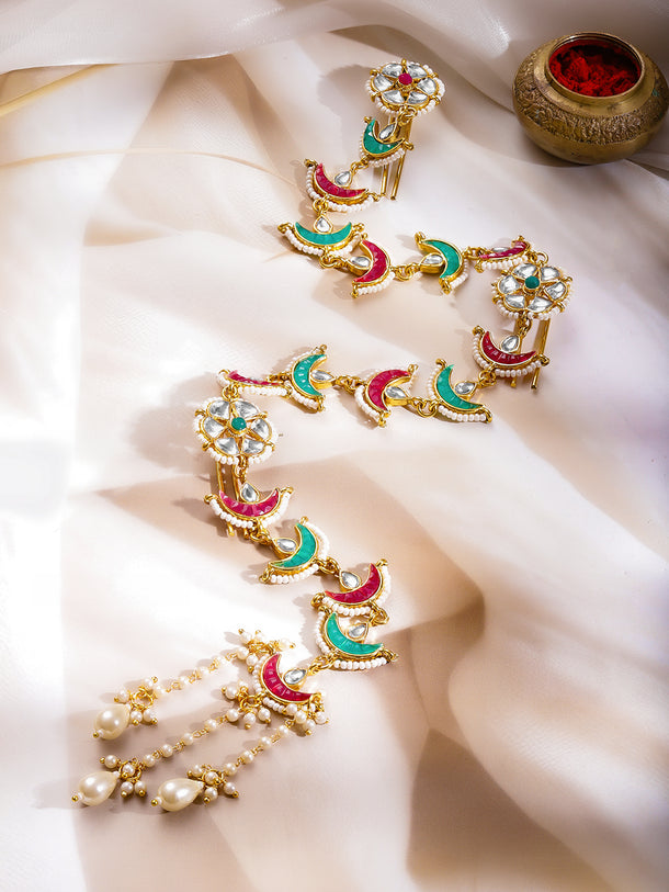 Royal Hues Festive Hair Brooch