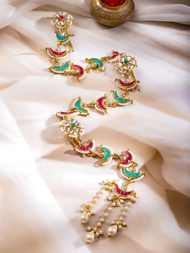 Royal Hues Festive Hair Brooch