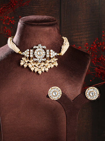 Dynasty of Kundan Pearl Choker Set