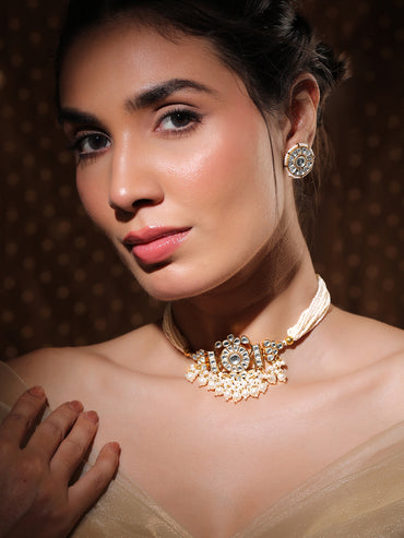 Dynasty of Kundan Pearl Choker Set