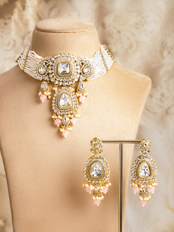 Polki Inspired Kundan Choker Set