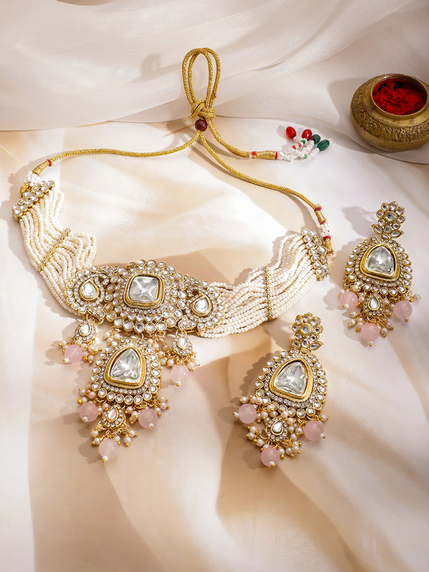 Polki Inspired Kundan Choker Set