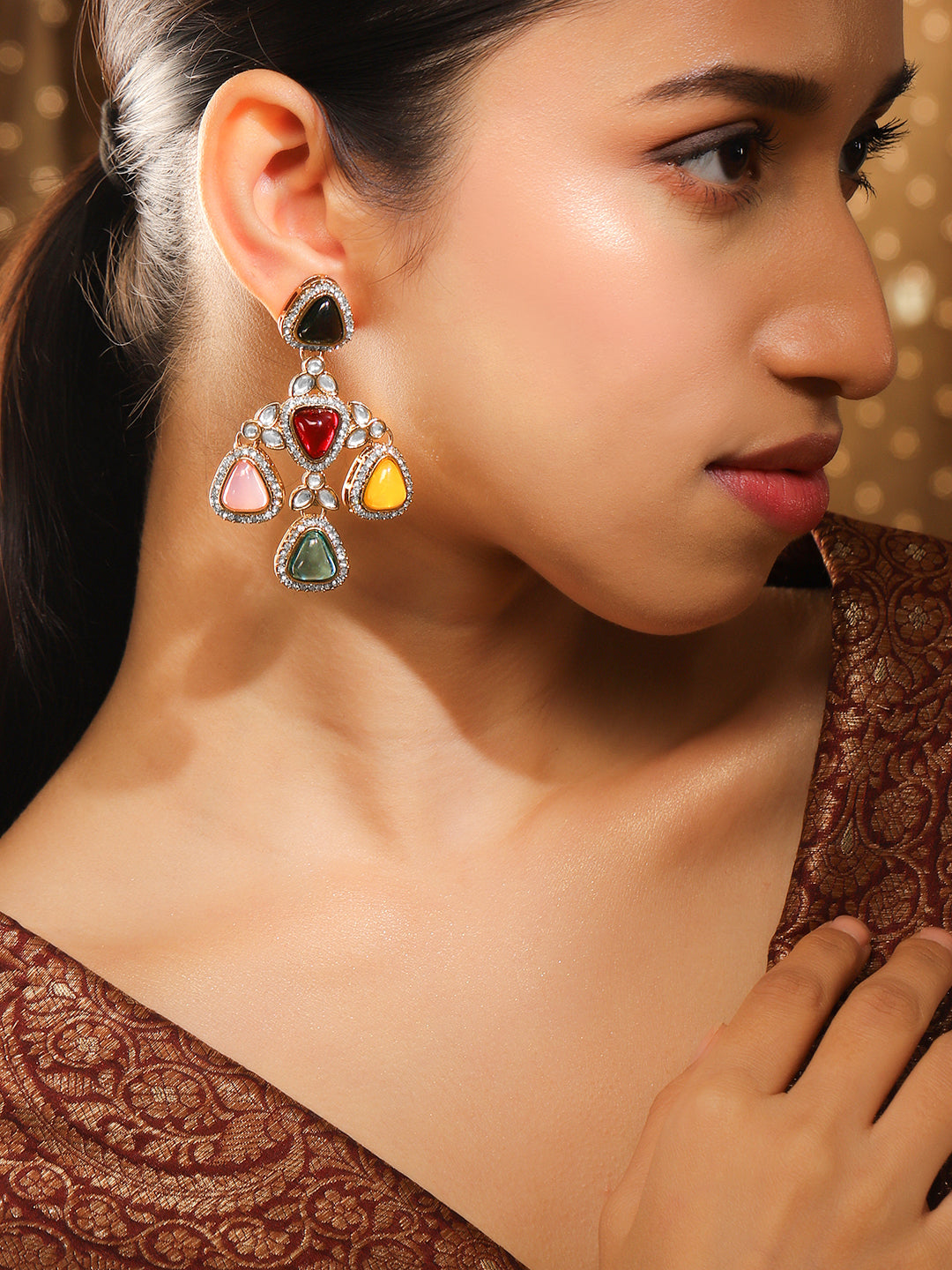 Stylish Fusion Multicolour Danglers