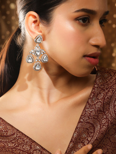 Designer Edge Kundan Danglers