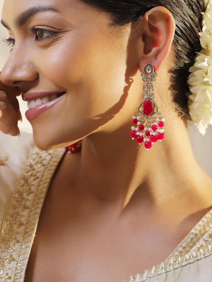 Vibrant Pink Ethnic Dangler
